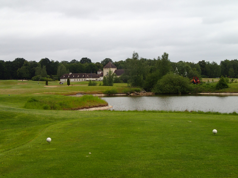 On the tee at Apremont Golf Club, around Paris, France