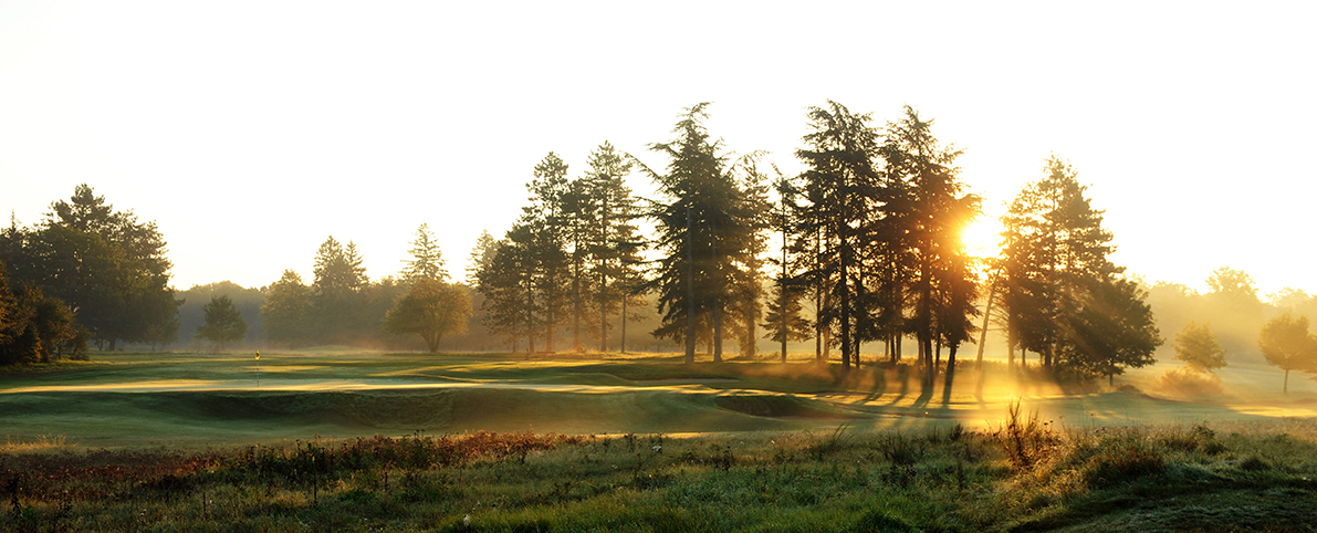 Sunrise over Chantilly Longeres Golf Club, around Paris, France