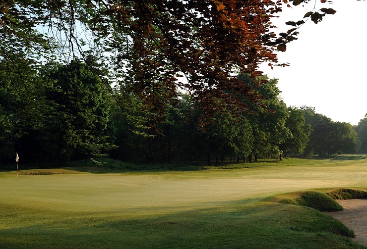 On the green at Chantilly Vineuil Golf Club, around Paris, France