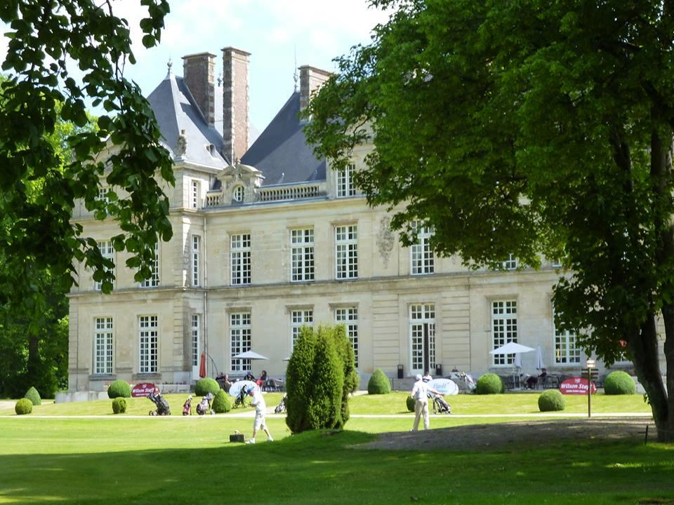 On the tee at Chateau de Raray Golf Club, around Paris, France