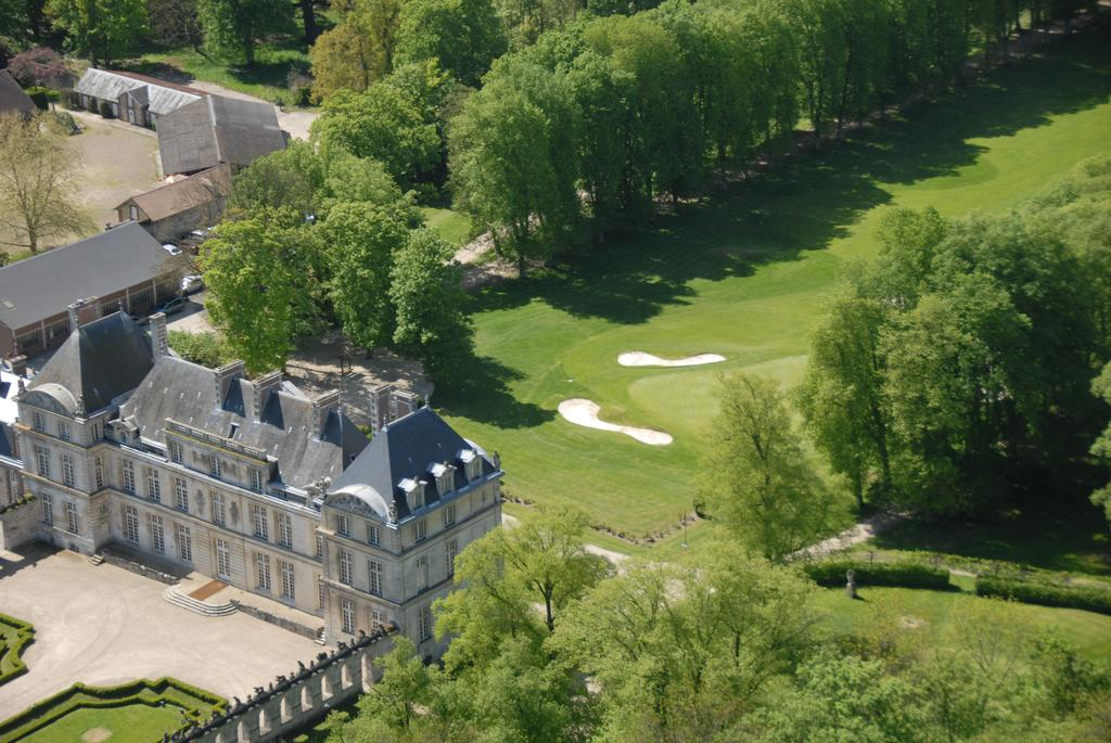 Aerial view of Apremont Golf Club, around Paris, France