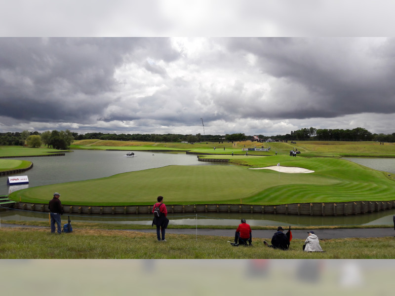 Imposing clouds at Golf National Golf Club, close to Paris. Ryder Cup and Olympic venue.