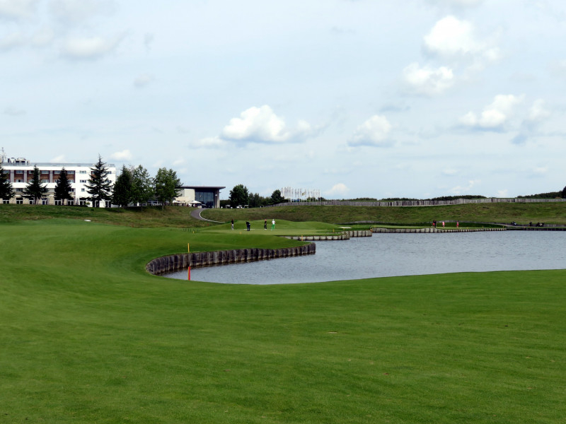 Heading in at Golf National Golf Club, close to Paris. Ryder Cup and Olympic venue.