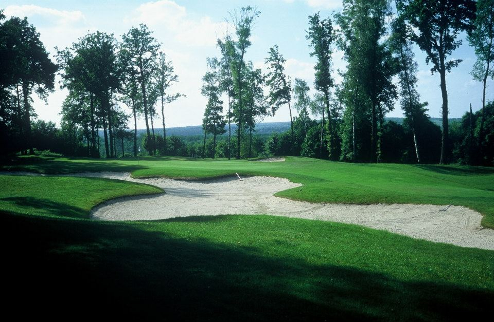 Challenging play at L'Isle Adam Golf Club, north of Chantilly, France