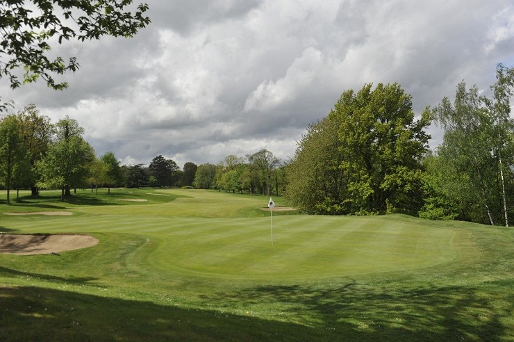 Looking back down the course at Saint Cloud Golf Club, Versailles, France
