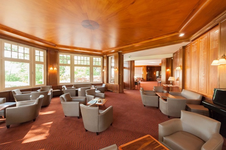 In the clubhouse at Saint Cloud Golf Club, Versailles, France