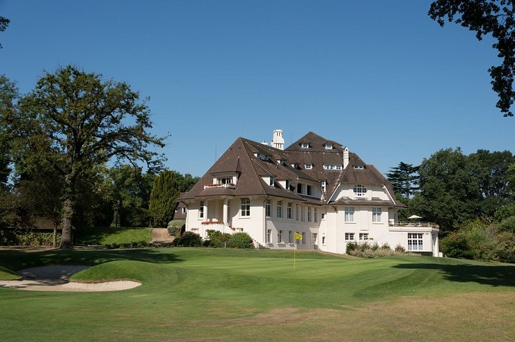 The stunning clubhouse at Saint Cloud Golf Club, Versailles, France