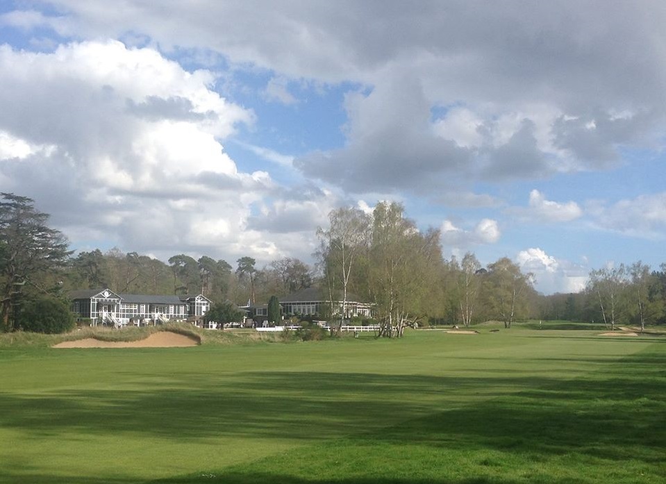 The vista from the clubhouse at Saint Germain Golf Club near Versailles, France