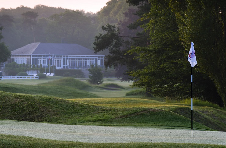 The clubhouse at Saint Germain Golf Club near Versailles, France