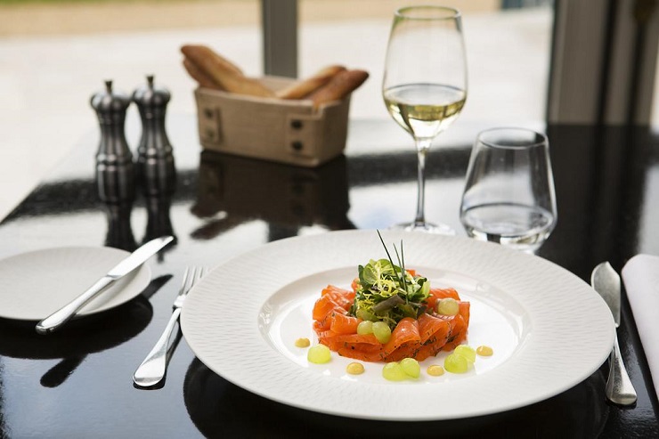 Fine dining at Trianon Palace, Versailles, France