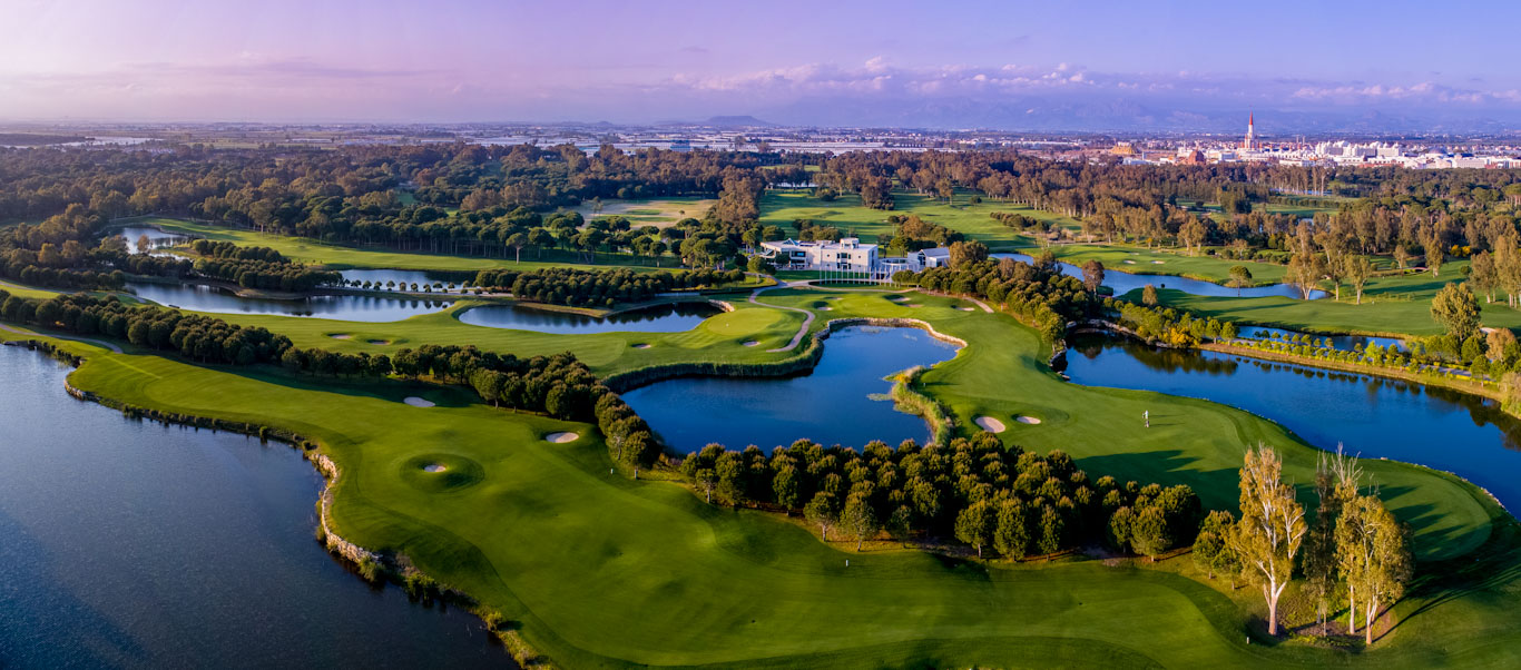 Bird's eye view of Antalya Golf Club, Belek, Turkey