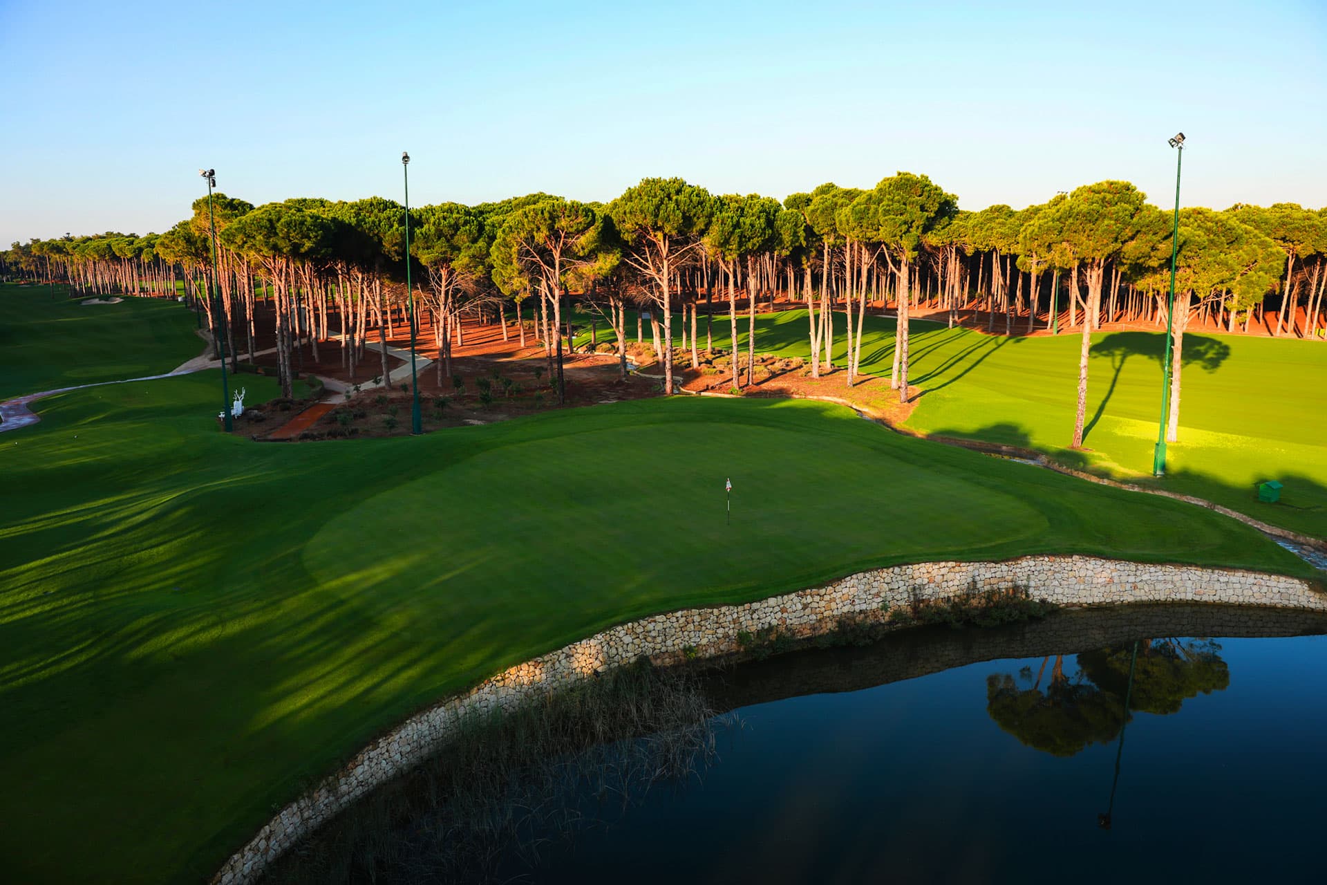 Tree lined fairway at Regnum Carya Golf Course, Belek, Turkey. Golf Planet Holidays