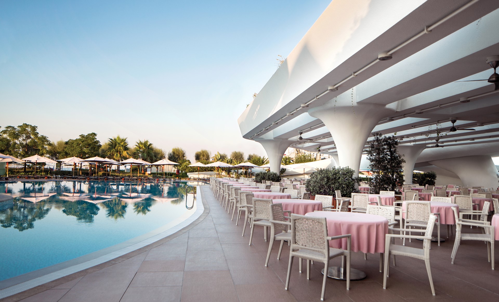 The snack bar at Cornelia Diamond Golf Resort, Belek, Turkey