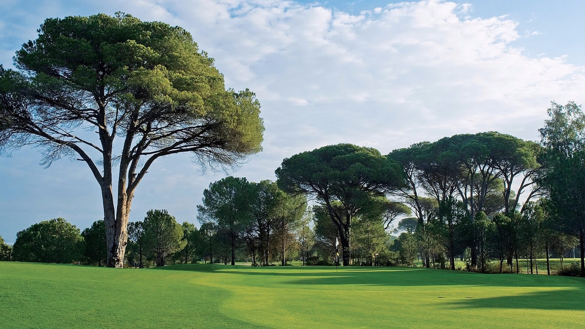 On the fairway at Cornelia Faldo Golf Course, Belek, Turkey