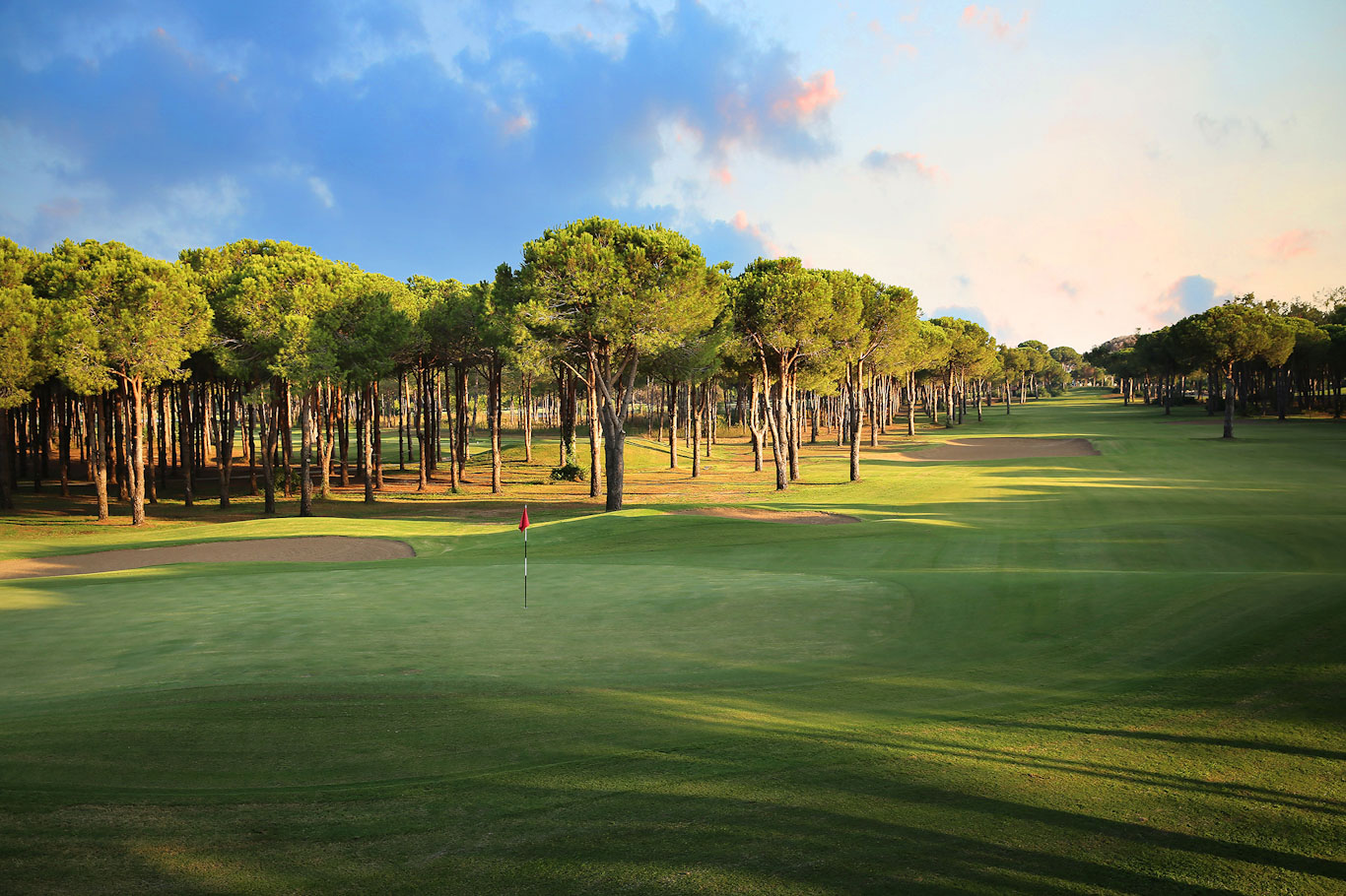 The 17th green on Gloria Old Golf course, Belek, Turkey