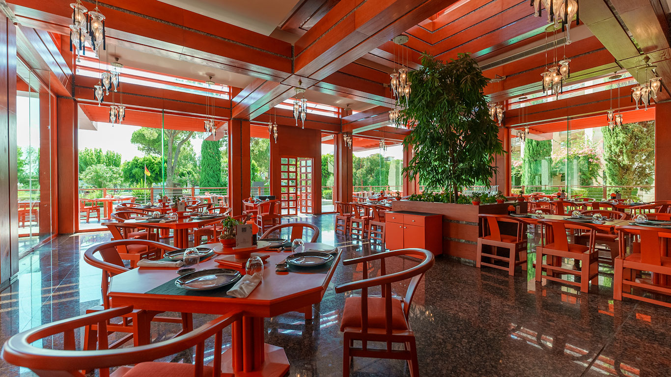 One of the restaurants at Gloria Serenity Hotel, Belek, Turkey