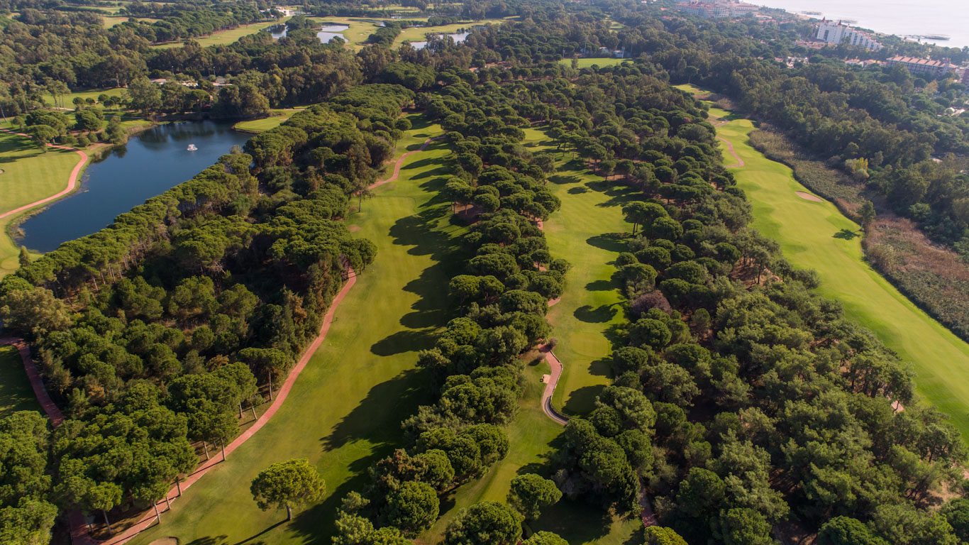 Aerial view of National Golf Club, Belek, Turkey