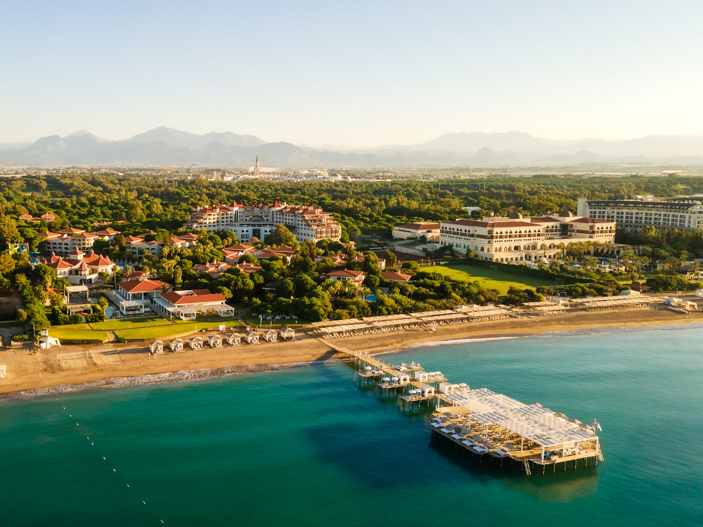 The pier at Sirene Belek Hotel, Turkey