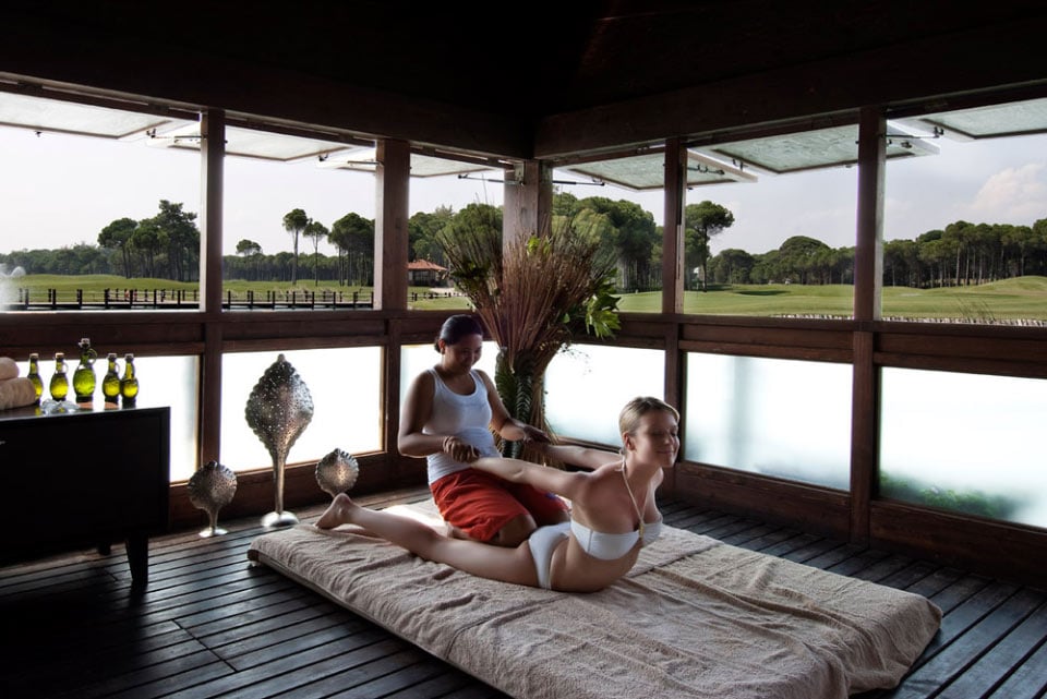 Golf massage at Sueno Golf Hotel, Belek, Turkey