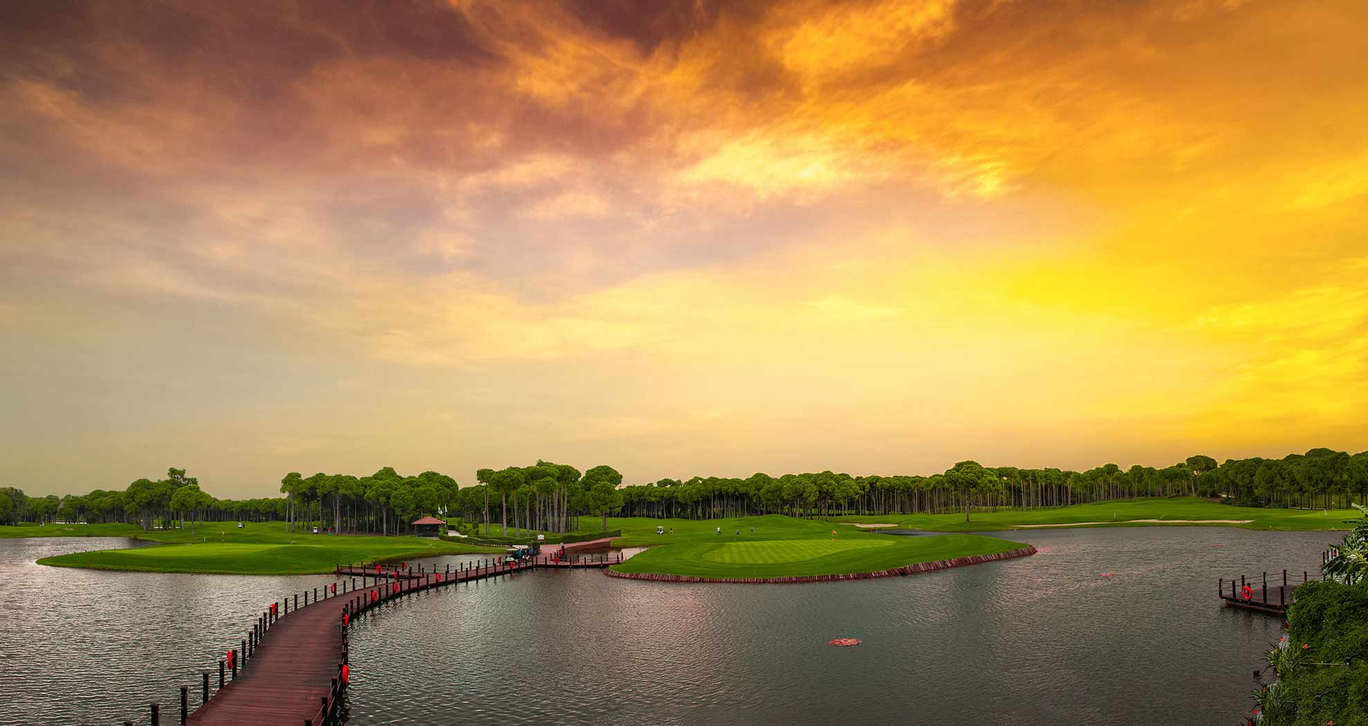 Great skies over Sueno Golf Club, Belek, Turkey