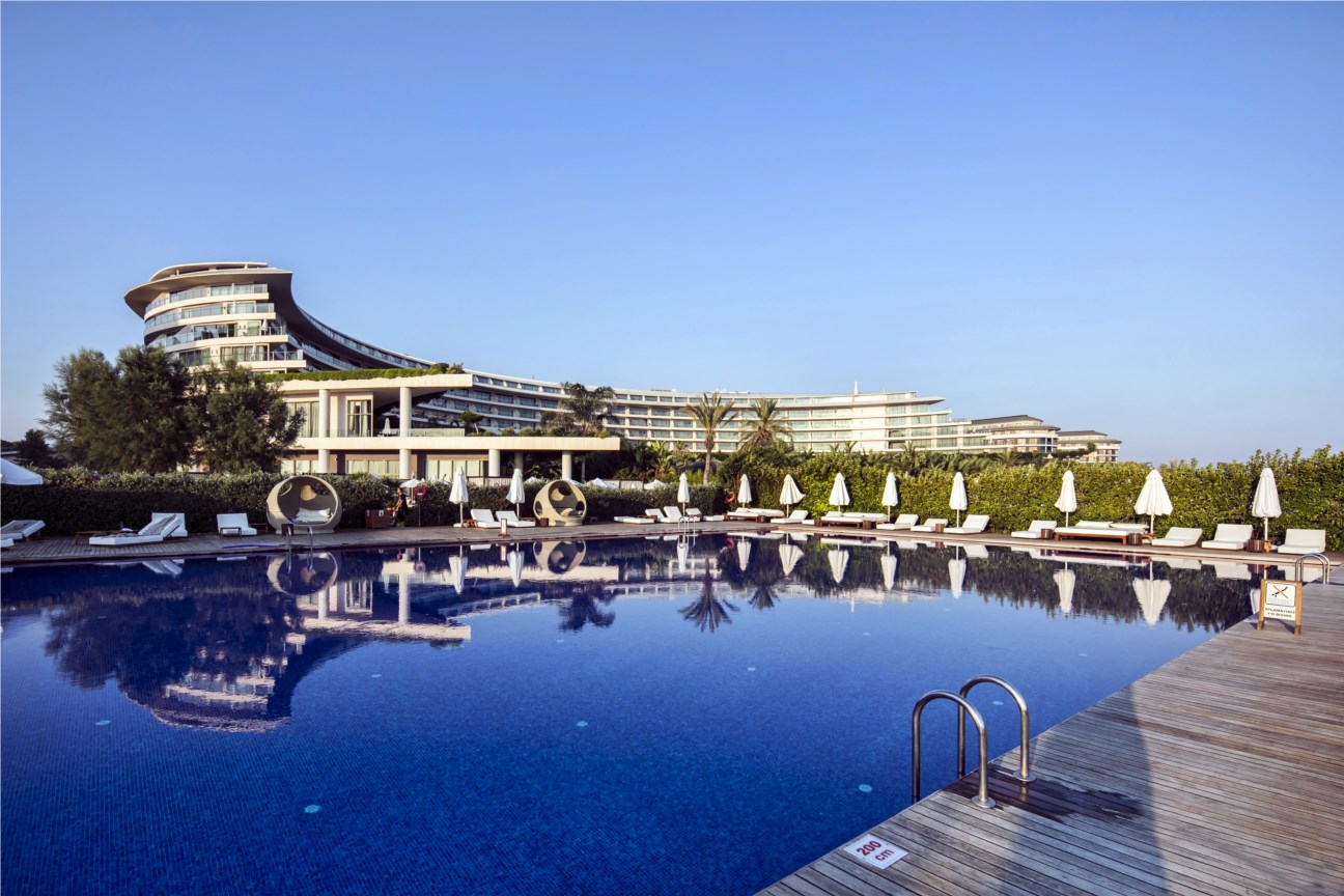 The large pool at Maxx Royal Belek Golf Resort, Turkey