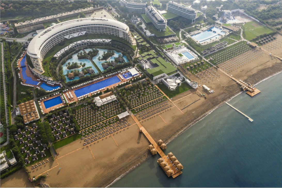 Aerial view of Maxx Royal Belek Golf Resort, Turkey