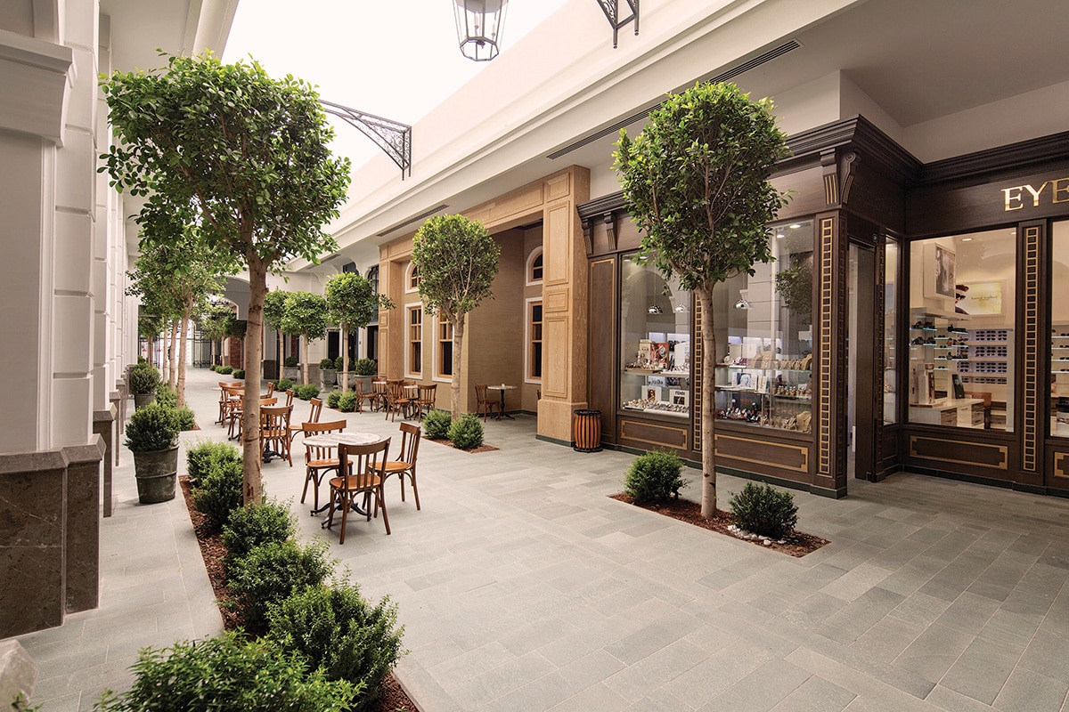 The shopping mall at Titanic Deluxe Golf Resort, Belek, Turkey