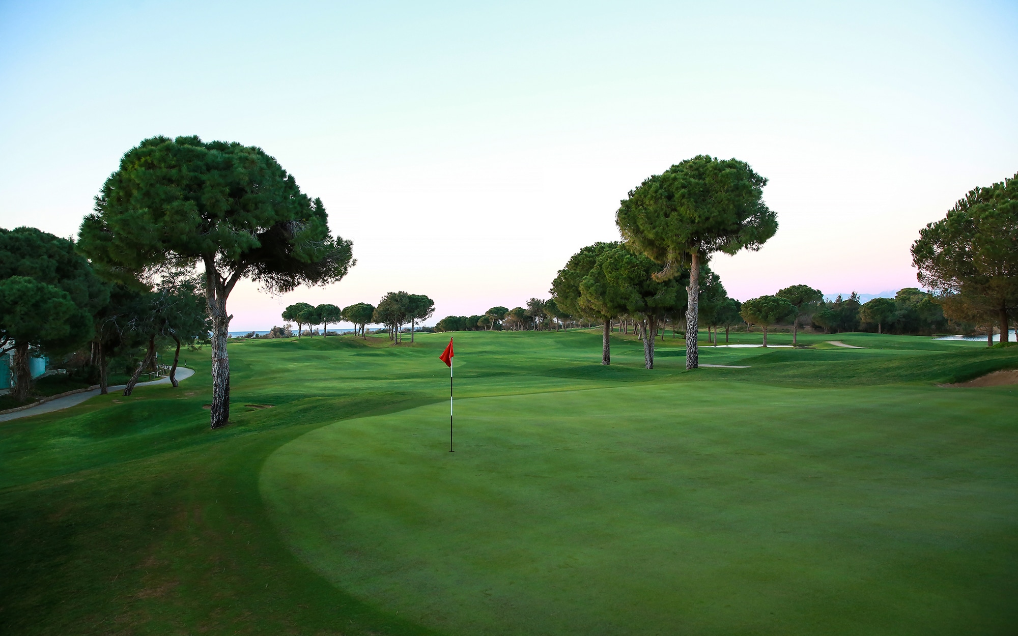 The third hole on Titanic Golf course, Belek, Turkey
