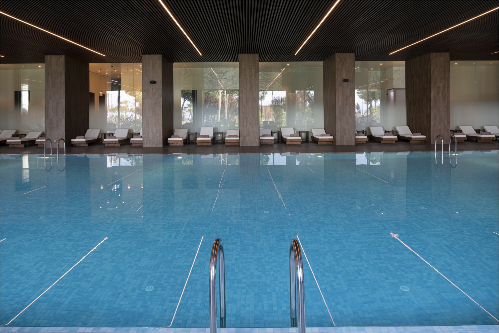 The indoor pool at Voyage Belek Golf and Spa Hotel, Turkey