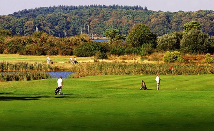Heading to the green at Baden Golf Club, Brittany, France