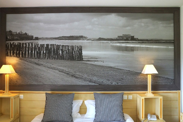 Stylish bedrooms at Golf Hotel Saint Malo, Le Tronchet, Brittany, France