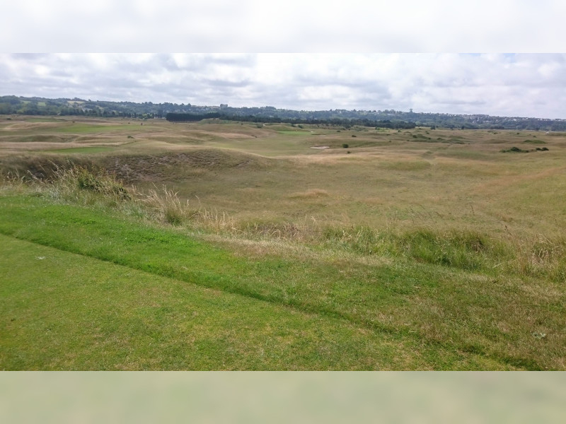 On the tee at Granville Golf Club, Normandy, France Golf Planet Holidays.
