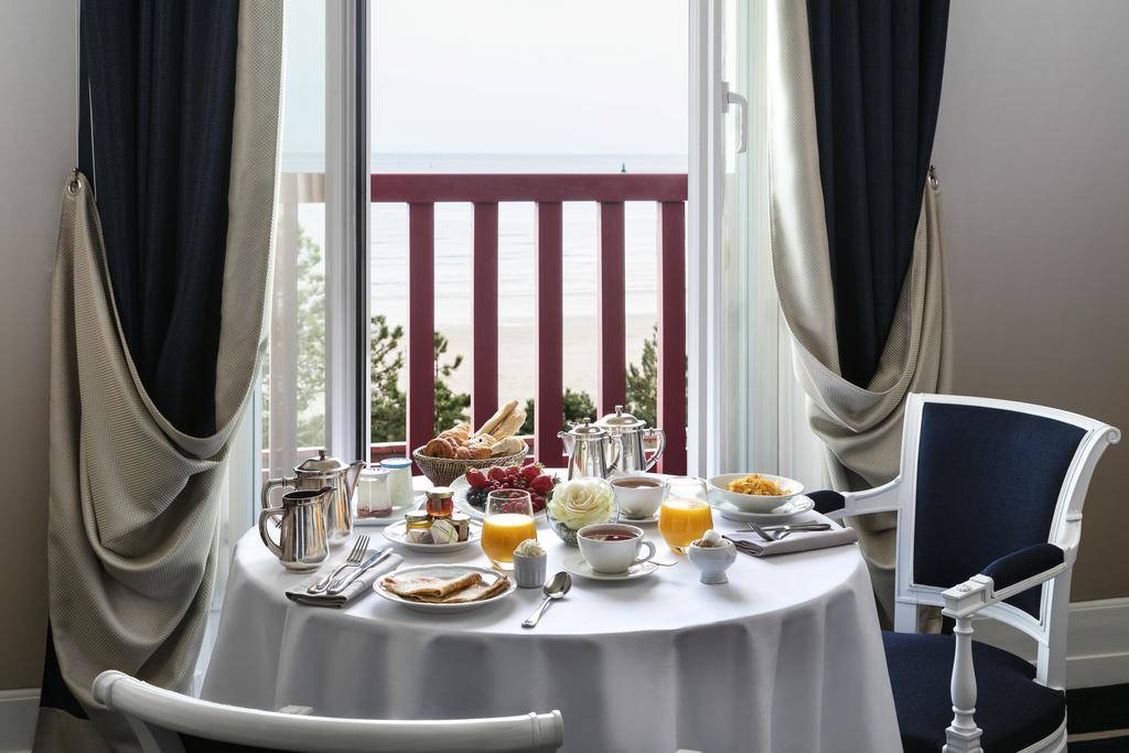 Breakfast in your bedroom at Hotel Barriere L'Hermitage, La Baule, Brittany, France