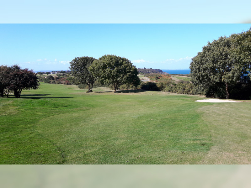 By the coast at Pleneuf Val Andre Golf Club, Brittany, France. Golf Planet Holidays