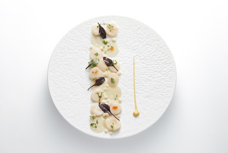 Superb food at Relais et Chateaux Castel Marie Louise, La Baule, Brittany, France