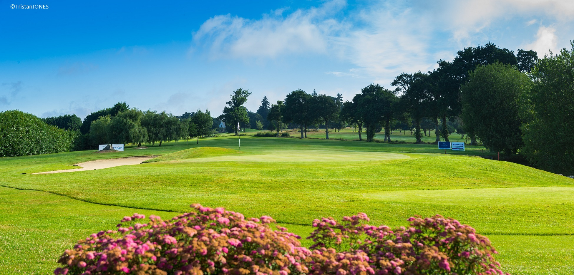 By the flag at Saint Malo Golf Club, Brittany, France