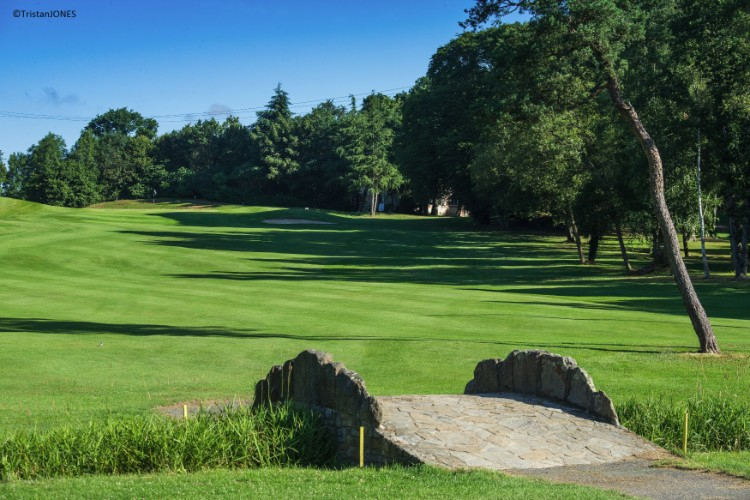 Up the fairway at Saint Malo Golf Club, Brittany, France