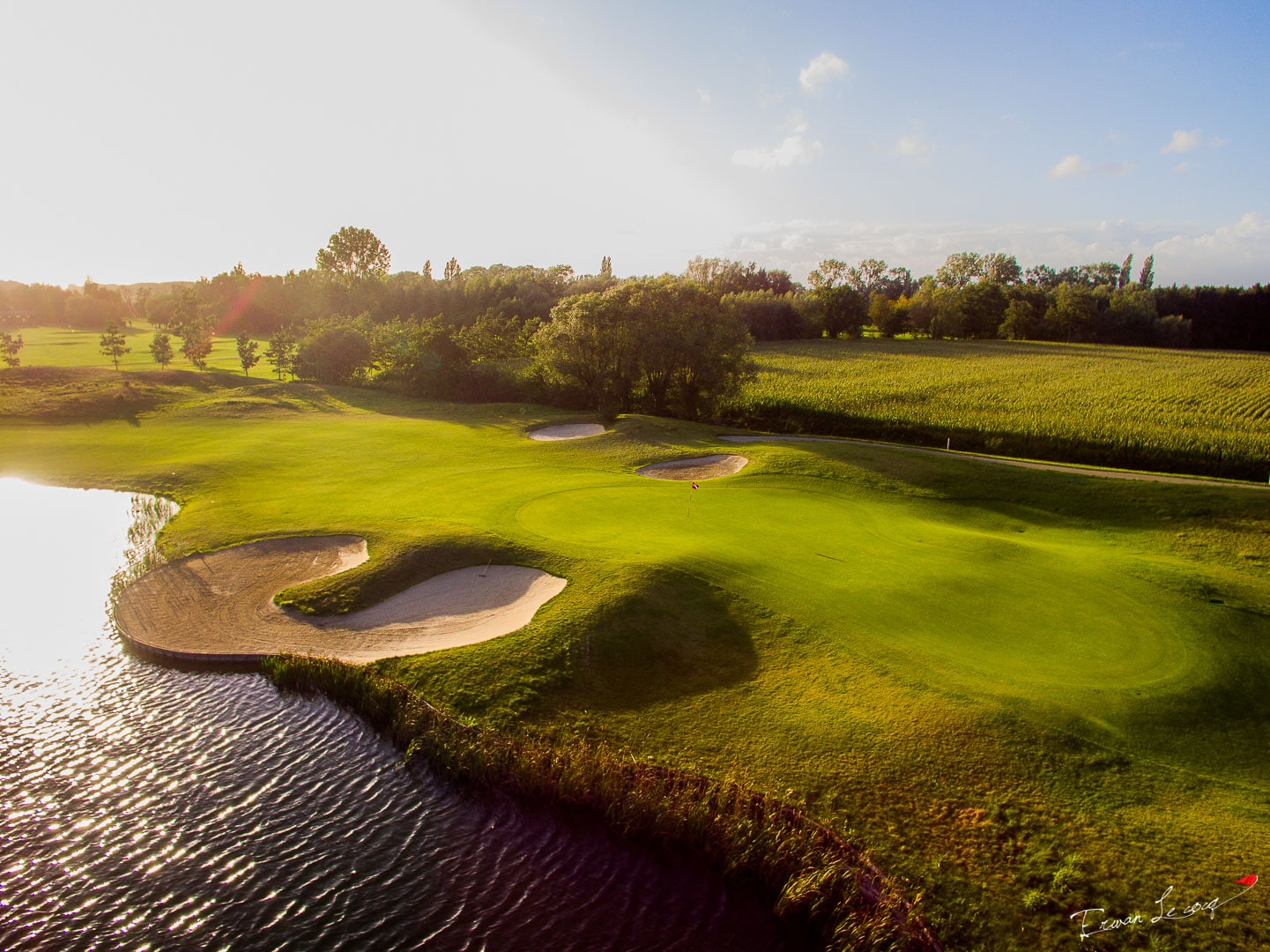 Deep in the countryside at Damme Golf Course, near Bruges, Belgium