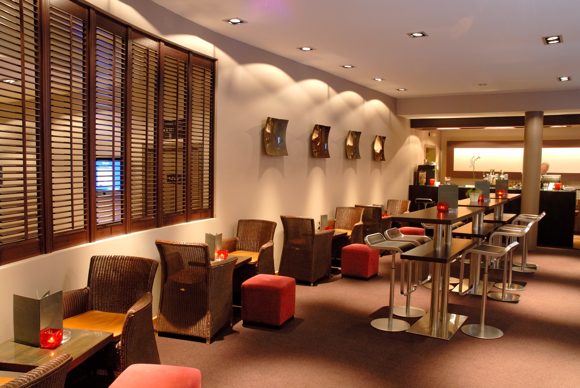 In the bar at the Martin's Hotel, Bruges, Belgium