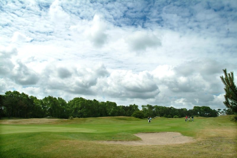 Magical skies over the fairways at Royal Zoute Golf Club, near Bruges, Belgium