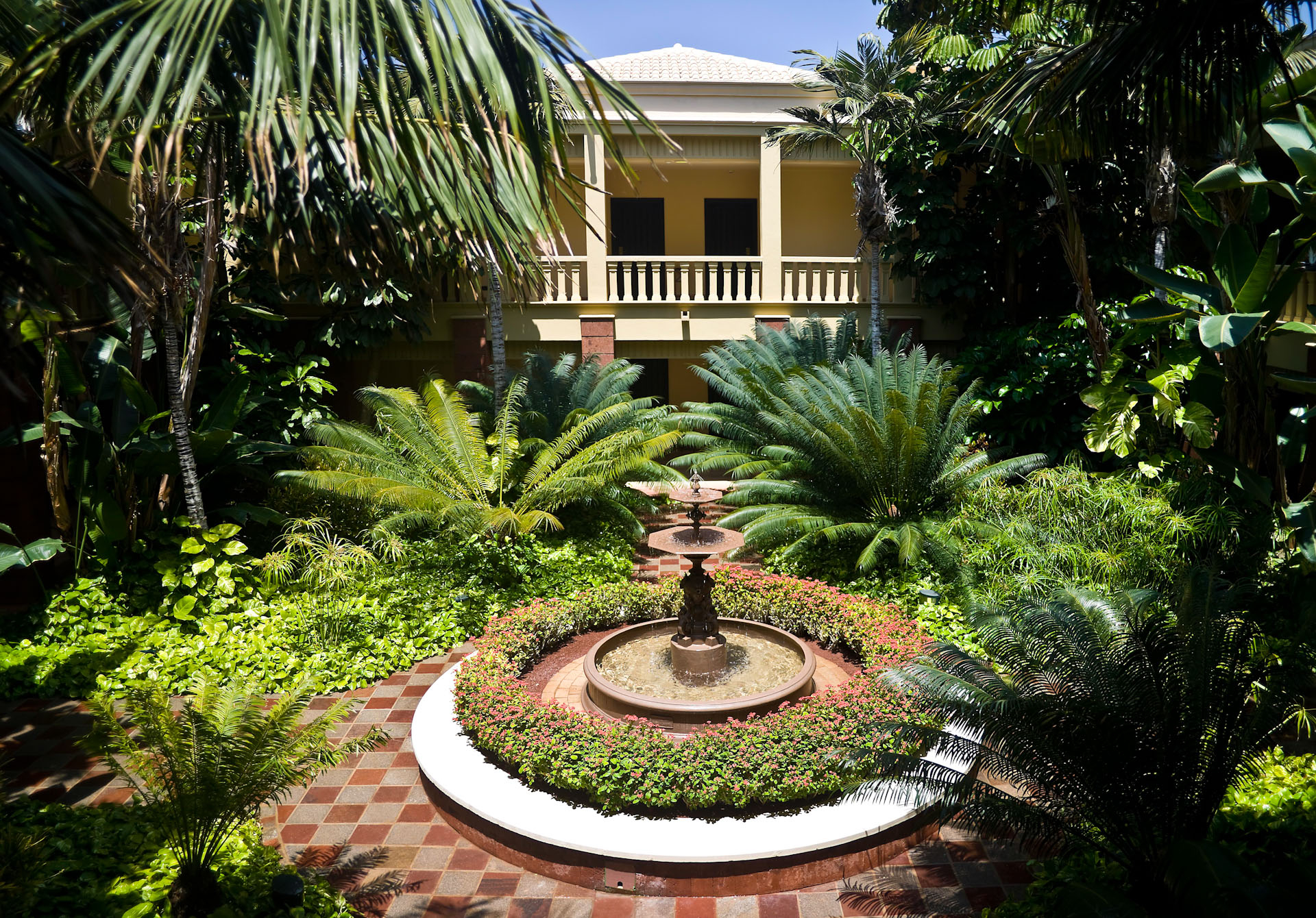Tranquil gardens at Hotel Las Madrigueras, Tenerife