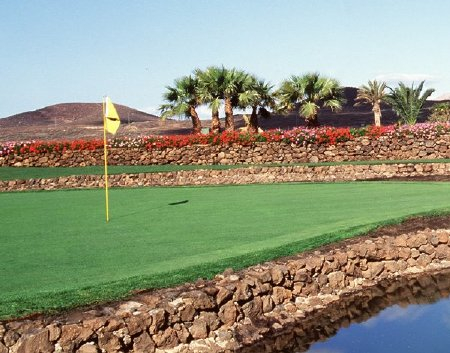 Attractive landscaping at Amarilla Golf Course, Tenerife