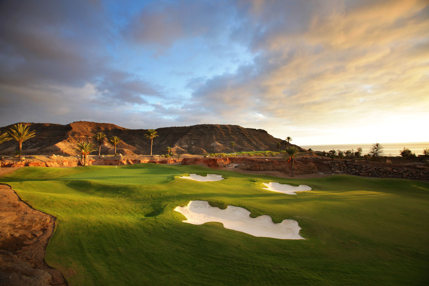 Mountain views from Anfi Tauro Golf Club, Gran Canaria, Canary islands