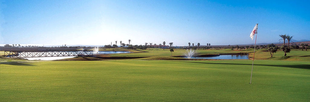 Panorama of Fuerteventura Golf Club, Canary Islands