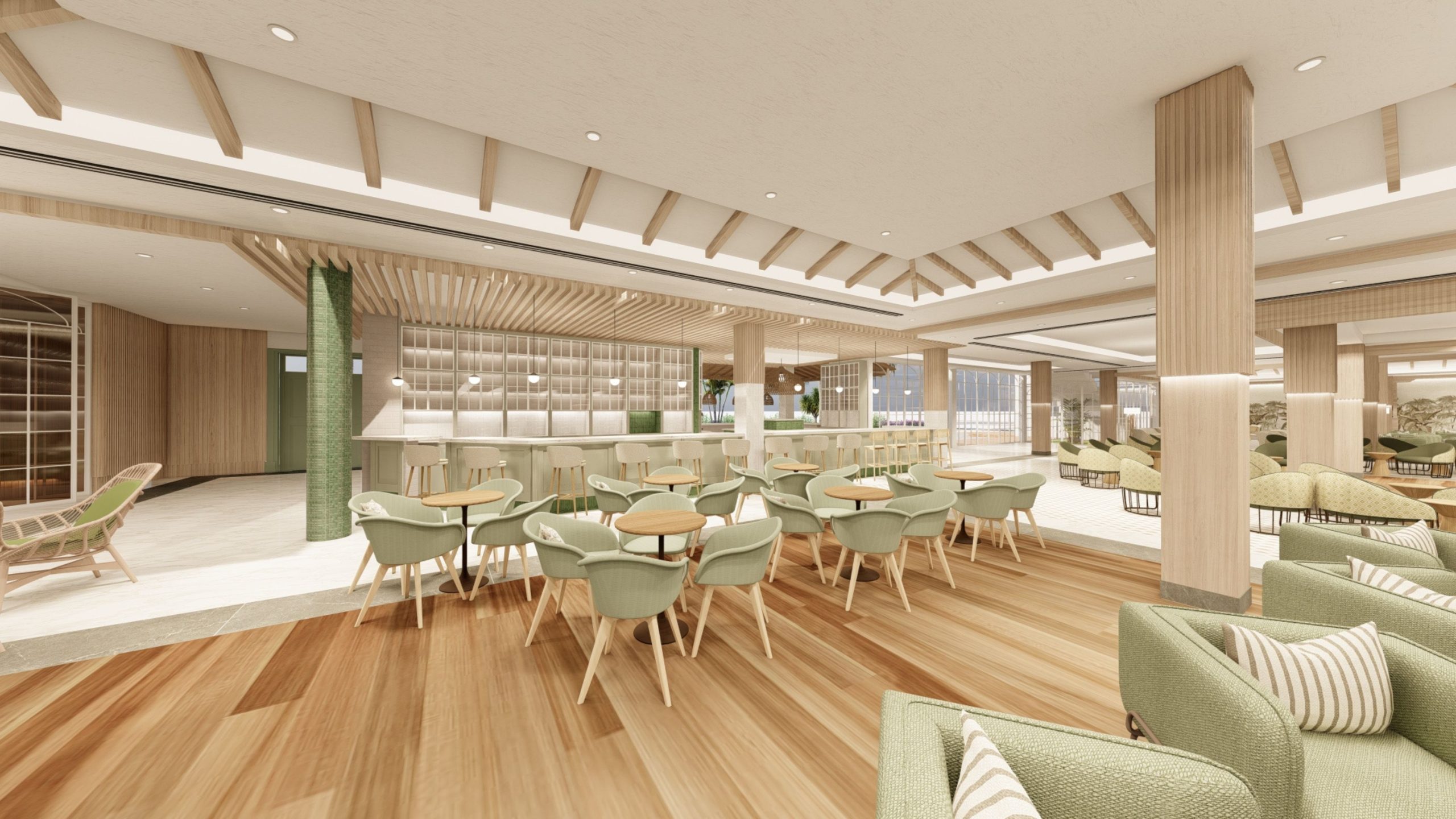 Designer's images of the new bar at Jardin Tecina, La Gomera, opening December 2024