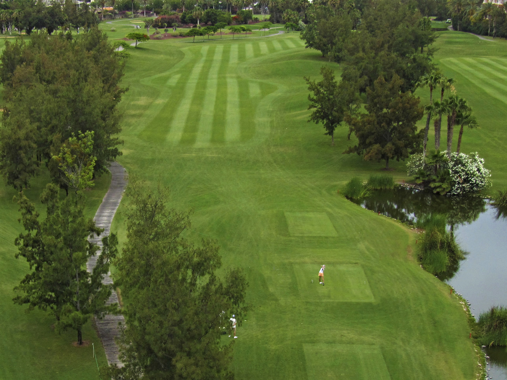 On the 10th tee at Las Americas Golf Course, Tenerife