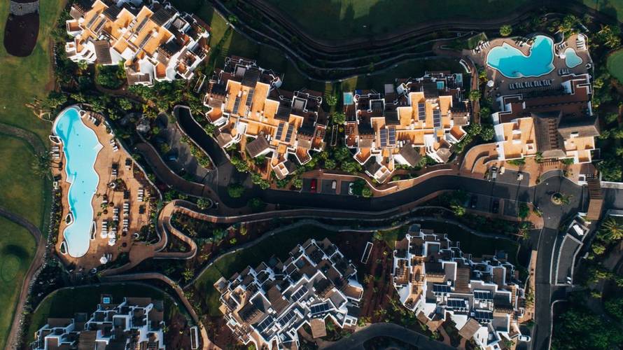 Bird's eye view of Las Terrazas de ABAMA, Tenerife