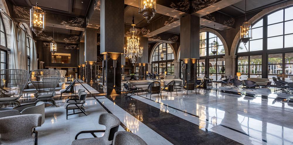 The elegant lounge at Lopesan Costa Meloneras, Gran Canaria