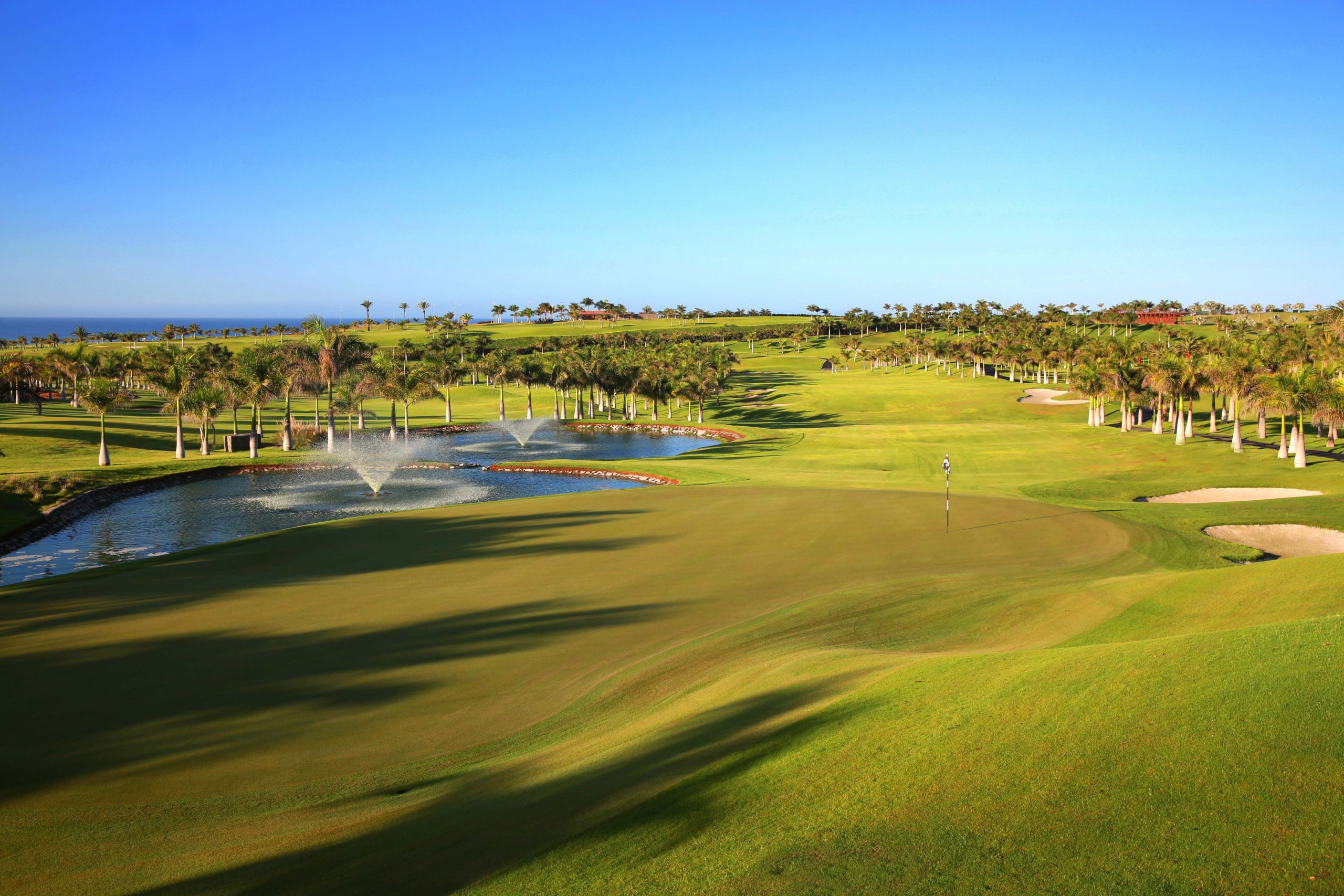Beautiful water features at Meloneras Golf Club, Gran Canaria, Canary Islands
