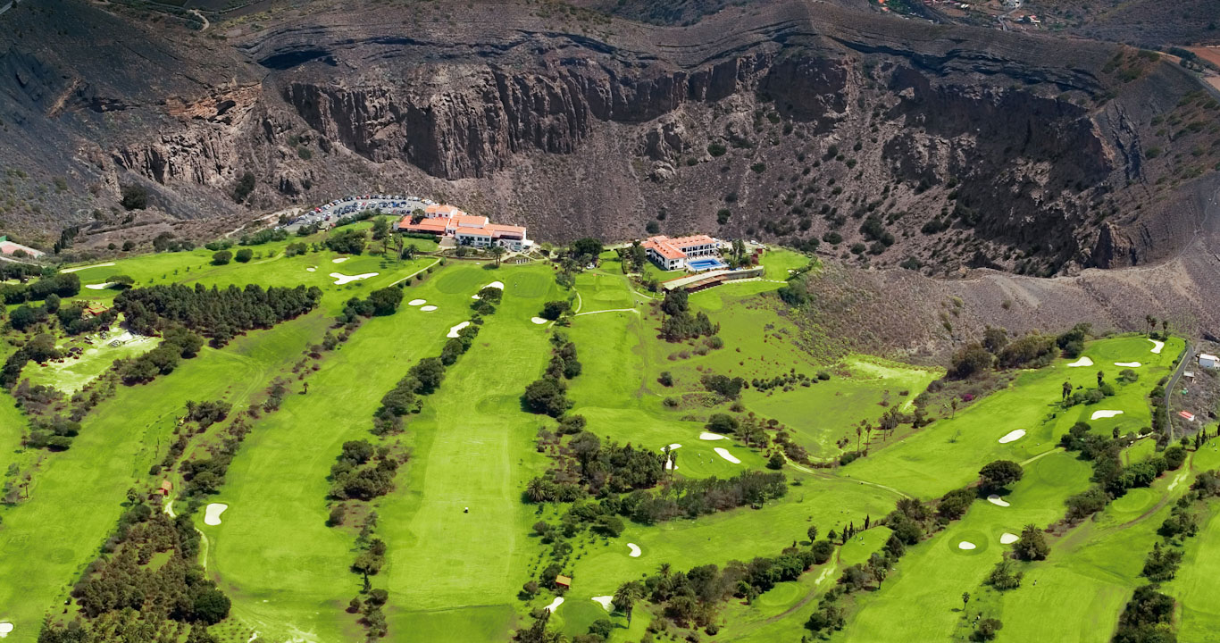 Aerial view of Real Las Palmas Golf Club, Gran Canaria, Canary Islands